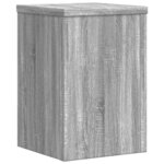 vidaXL Supports pour plantes 2 Pièces sonoma gris bois d'ingénierie