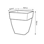 Vibia Campana Bac à fleurs Carré 37 - Marron Ø 36 x 36 cm