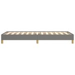 vidaXL Cadre de lit Gris foncé 100 x 200 cm Tissu