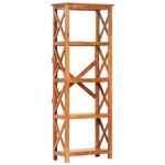 vidaXL Bibliothèque 60x30x160 cm Bois massif d'acacia et finition miel