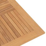 vidaXL Table pliable de jardin 110x110x75 cm bois massif de teck