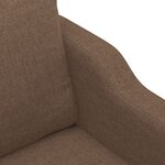 vidaXL Ensemble de canapés 3 Pièces avec coussins Marron Tissu
