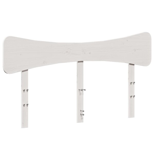 vidaXL Tête de lit blanc 150 cm bois massif de pin