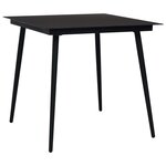 vidaXL Ensemble à manger d'extérieur 5 Pièces résine tressée et verre