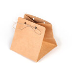 6 Boites Cadeaux Aumoniere Kraft 70X70 mm