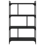 vidaXL Bibliothèque à 4 niveaux noir 76x32x123 cm bois d'ingénierie
