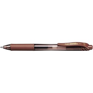Stylo roller à encre gel EnerGel-X BL107 Pointe 0 7mm Marron PENTEL