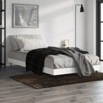 vidaXL Cadre de lit blanc 90x190 cm bois d'ingénierie