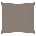 vidaXL Voile de parasol tissu oxford carré 4x4 m taupe