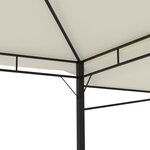 vidaXL Belvédère avec double toits étendus 3x3x2 75 m Crème 180 g/m²