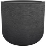 Pot rond 40 cm Graphit'Up - 32 5 L - Gris anthracite