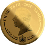 Pièce de monnaie en Or 25 Dollars g 0.155 (1/200 oz) Millésime 2024 Harry Potter Gold Collection 2024 RAVENCLAW