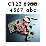 Numéro B- Numéro adhésif pour boîtes aux lettres- Pierre véritable 50 mm  Excalibur
