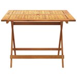 vidaXL Ensemble à manger de jardin 5 Pièces anthracite tissu bois massif