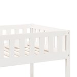 vidaXL Lit superposé Blanc 80x200 cm Bois de pin massif
