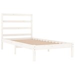 vidaXL Cadre de lit Blanc Bois de pin massif 90x200 cm