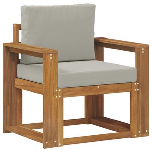 vidaXL Canapé d’extérieur Bois d'acacia massif et polyester