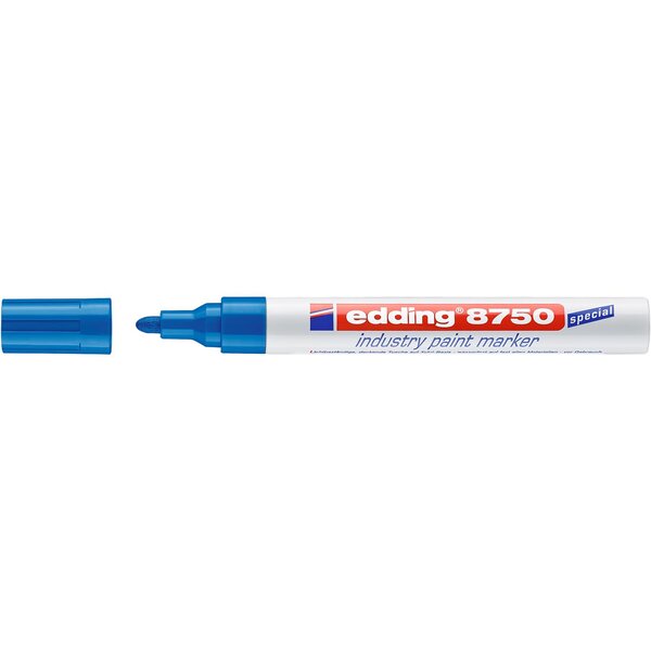 Marqueur Peinture 8750 Spécial Industrie Bleu 2-4 mm x 10 EDDING