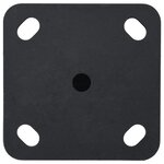 vidaXL Base de parasol pour mât Ø32/34/38 mm noir mat acier
