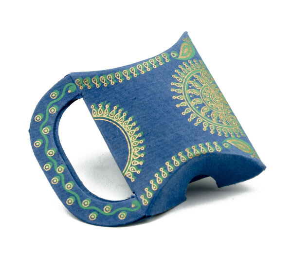 Mini pochette boite kizz 2 pièces bleu