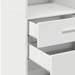 vidaXL Buffet haut blanc 40x42 5x124 cm bois d'ingénierie