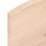 vidaXL Étagère murale 100x30x2 cm bois de chêne massif non traité
