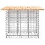 vidaXL Banc de jardin design de gabion 100x102x72cm bois massif de pin