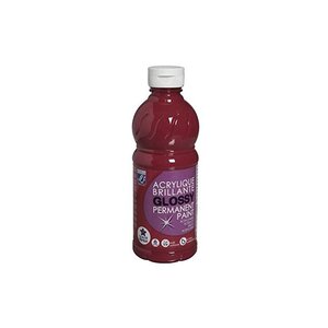 Flacon de 500ml Acrylique Glossy Rouge primaire Magenta LEFRANC BOURGEOIS
