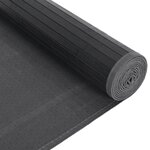 vidaXL Tapis rectangulaire gris 80x1000 cm bambou