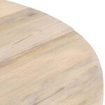 vidaXL Table à manger Rond 110x76 cm Bois de manguier massif
