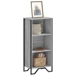 vidaXL Bibliothèque sonoma gris 50x31x106 cm bois d'ingénierie