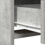 Ensemble de coiffeuse de 3 pièces en béton gris en bois reconstitué
