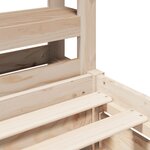 vidaXL Cadre de lit sans matelas 90x190 cm bois de pin massif