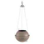 LECHUZA Jardinière suspendue BOLA Color 23 ALL-IN-ONE Marron sable