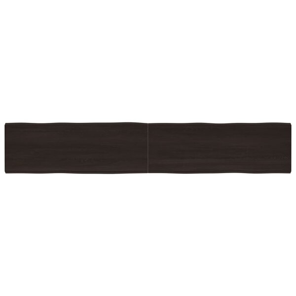 vidaXL Dessus de table bois massif traité bordure assortie