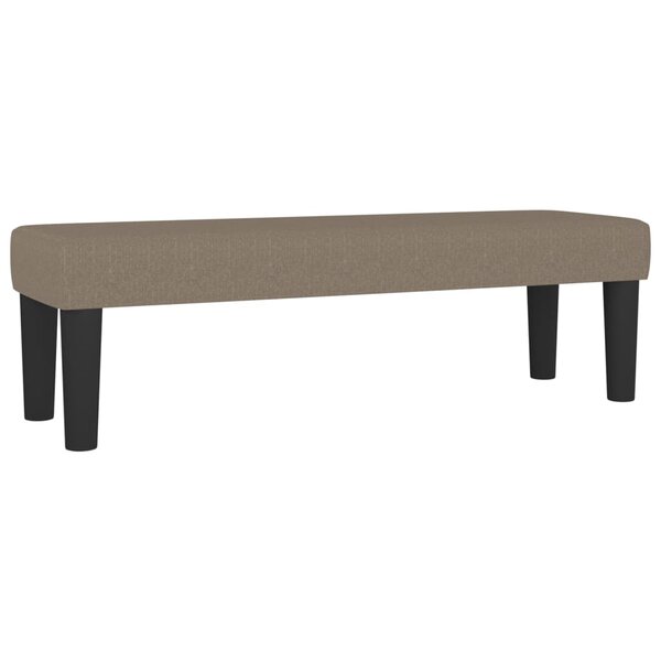 vidaXL Banc Taupe 100x30x30 cm Tissu