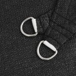 vidaXL Voile d'ombrage 160 g/m² Noir 2 5x2 5x3 5 m PEHD
