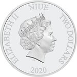 Pièce de monnaie 2 Dollars Niue 2020 1 once argent BE – L’apprenti sorcier assis