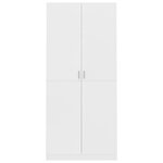 vidaXL Garde-robe Blanc 90x52x200 cm Bois d’ingénierie