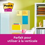 Bloc-notes jaune uni post-it 102 x 152 mm - bloc de 100 feuilles - lot de 12