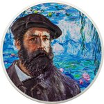 CLAUDE MONET Masters of Art 2 Once Argent Monnaie 10 Dollars Cook Islands 2023