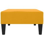 vidaXL Repose-pied Jaune 78x56x32 cm Velours