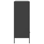 vidaXL Buffet haut noir 68x39x101 5 cm acier laminé à froid