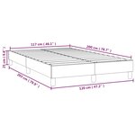vidaXL Cadre de lit Gris clair 120x200 cm Tissu