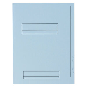 Chemises dossier 2 rabats oxford 24 x 32 cm bleu pastel - paquet de 50