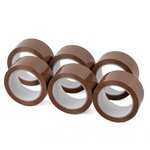 Lot de 6 adhésifs havanes polypropylènes