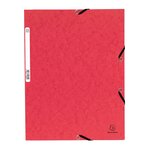 Chemise À Élastique 3 Rabats Carte Lustrée 355gm2 - A4 - Couleurs Assorties - X 125 - Exacompta