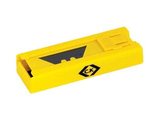 Etui distributeur de 10 Lames de rechange pour Cutter sécurité C.K