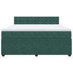 vidaXL Sommier à lattes de lit et matelas Vert foncé 180x200cm Velours