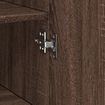 vidaXL Buffet haut chêne marron 30x42 5x185 cm bois d'ingénierie